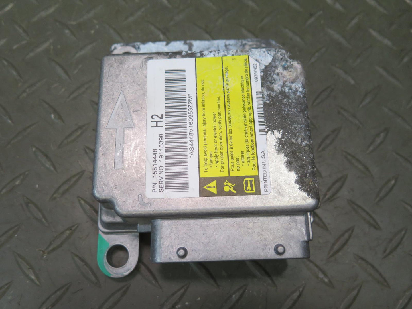 06-07 HUMMER H2 SRS AIRBAG CONTROL MODULE UNIT 15814448 OEM
