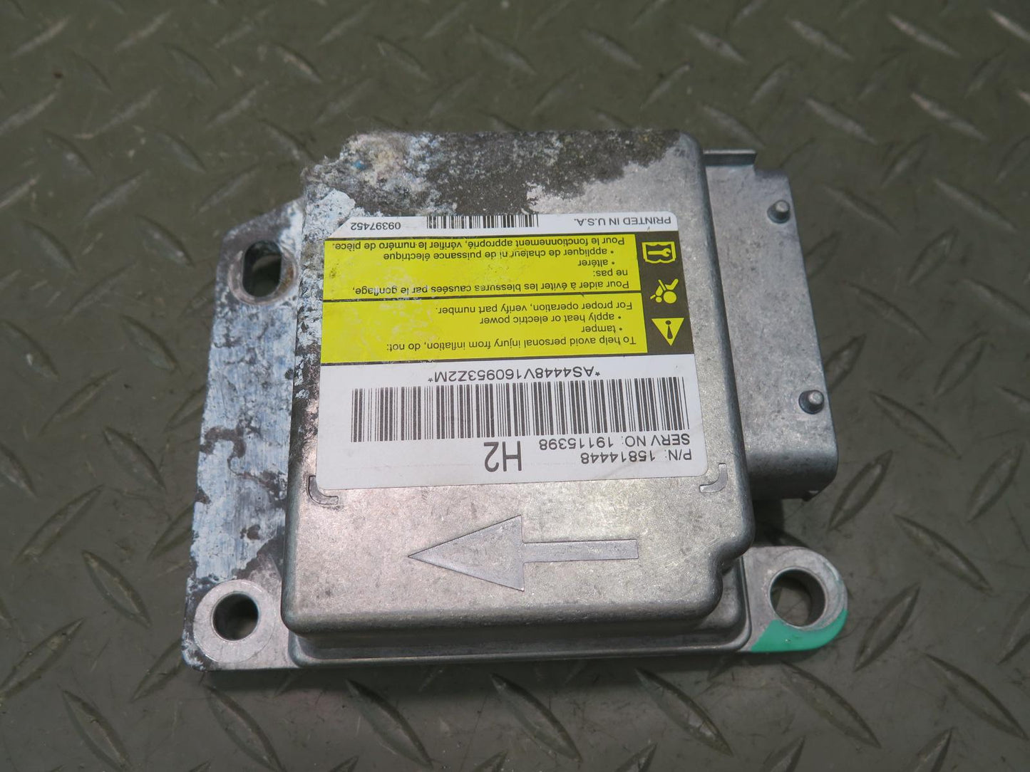 06-07 HUMMER H2 SRS AIRBAG CONTROL MODULE UNIT 15814448 OEM