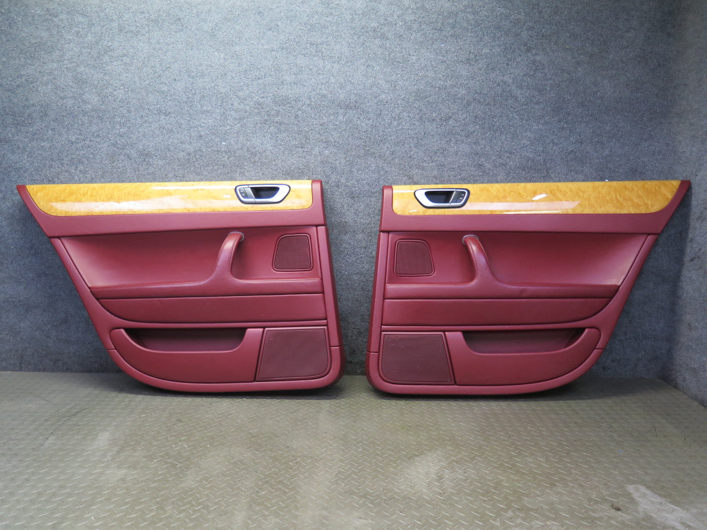 2006-2012 Bentley Flying Spur Rear Left Right Side Interior Door Panel Trim Set