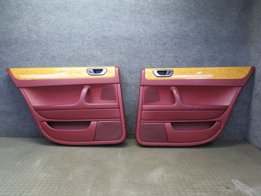 2006-2012 Bentley Flying Spur Rear Left Right Side Interior Door Panel Trim Set