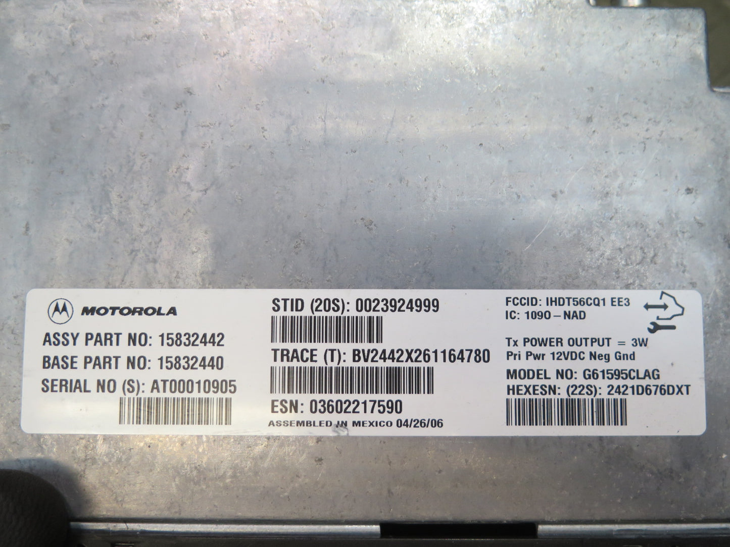 2006 Hummer H2 Onstar Communication Control Module Unit 15832442