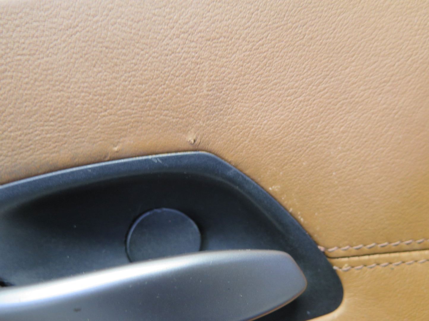 06-08 BMW E85 Z4 Front Left Interior Door Panel w Window Mirror Switch Brown OEM