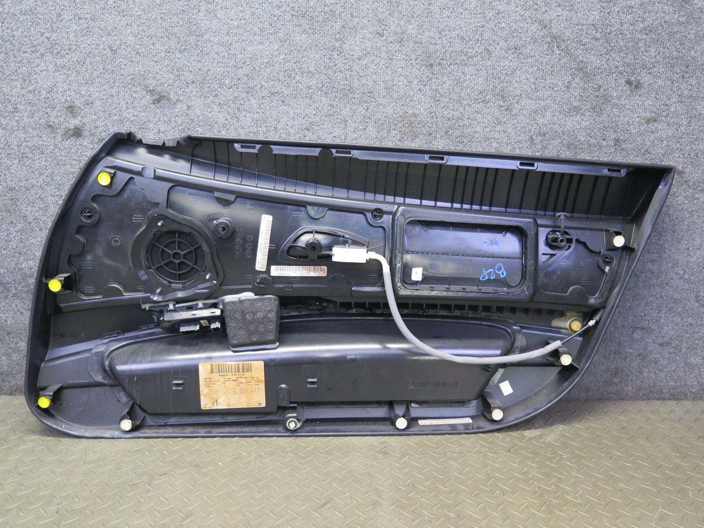 06-08 BMW E85 Z4 Front Left Interior Door Panel w Window Mirror Switch Brown OEM