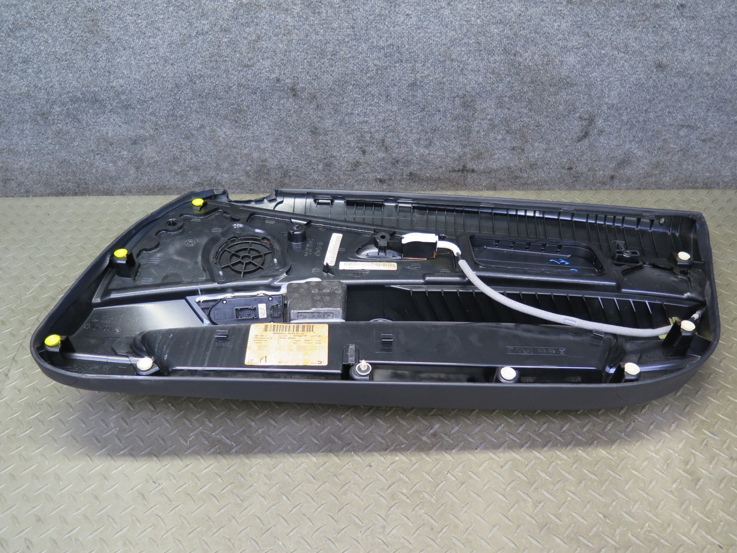 06-08 BMW E85 Z4 Front Left Interior Door Panel w Window Mirror Switch Brown OEM