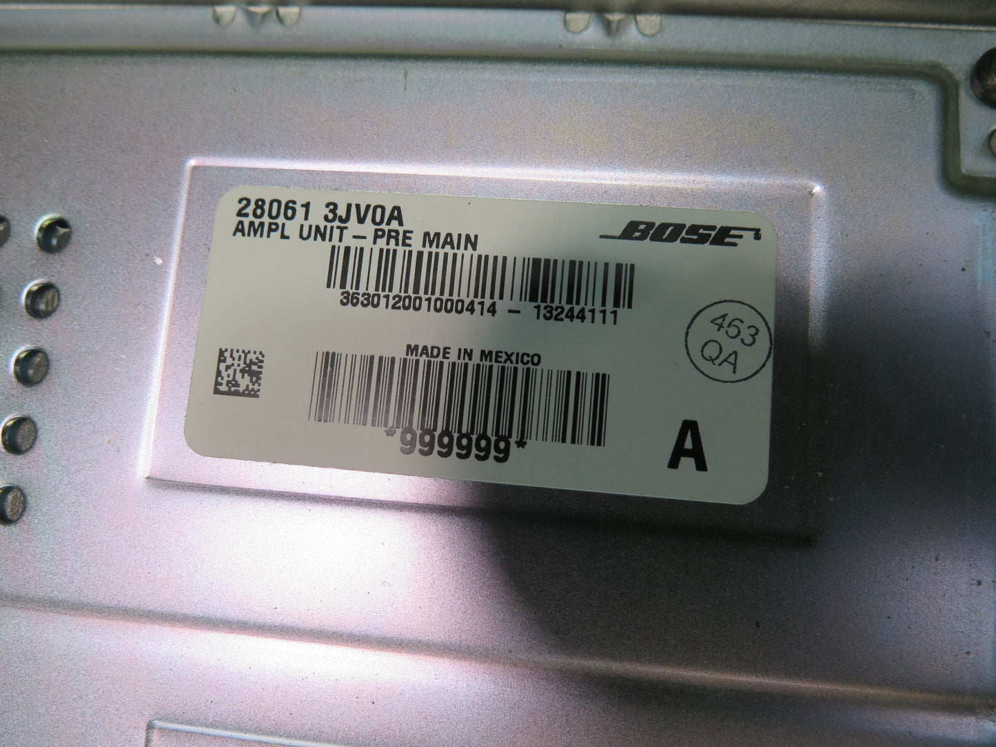 2014-2017 Infiniti QX60 Bose Audio Radio Amplifier AMP 28061 3JV0A