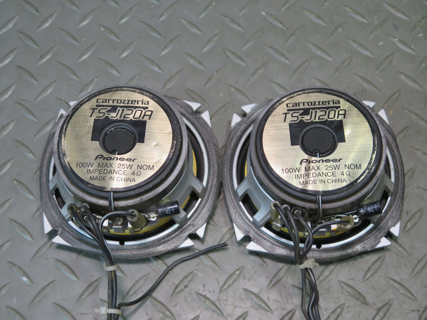 Set of 2 Pioneer Carrozzeria TS-J120A 4" 2-WAY Coaxial Speaker