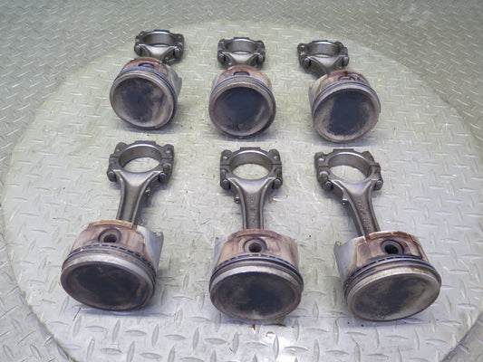 84-87 Nissan Z31 300ZX Turbo VG30ET Set of 6 Piston Connecting Rod 60K Miles OEM
