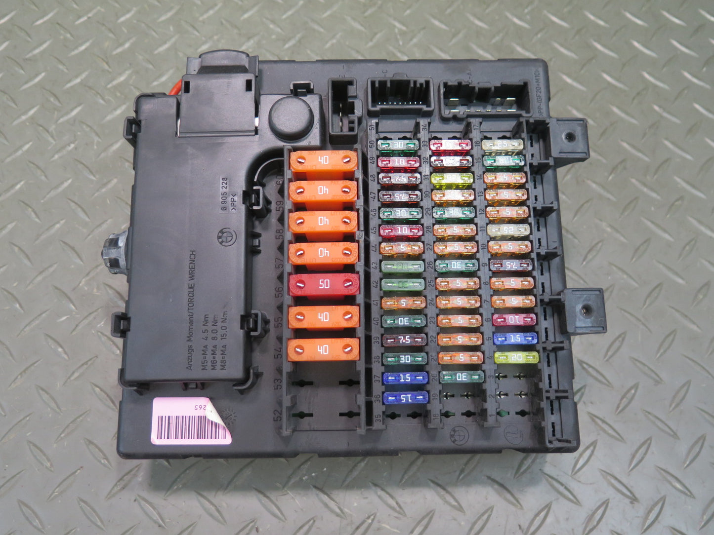 03-08 BMW E85 Z4 Dash Fuse Relay Box Module 6978265 OEM