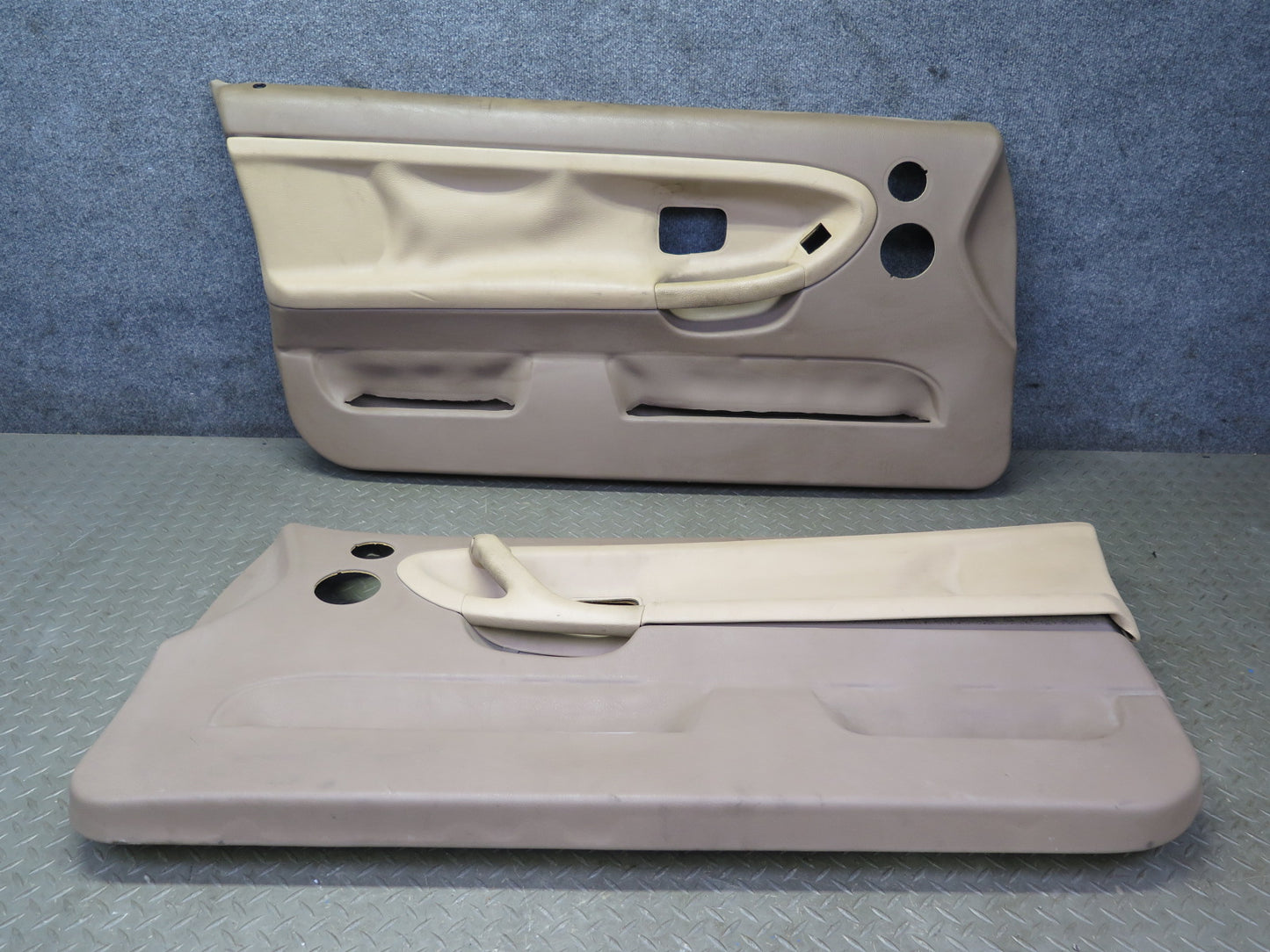 97-99 BMW E36 328ic Convert Set of 2 Door Interior Trim Cover Panel Beige OEM