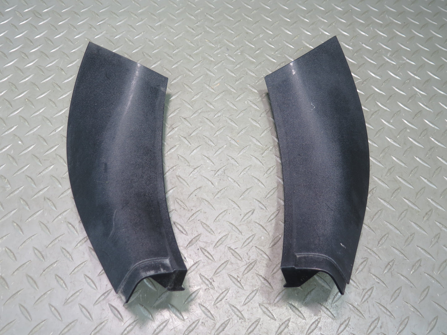 03-08 BMW E85 Z4 Set of 2 Interior B Pillar Lower Door Sill Trim Panel Black OEM