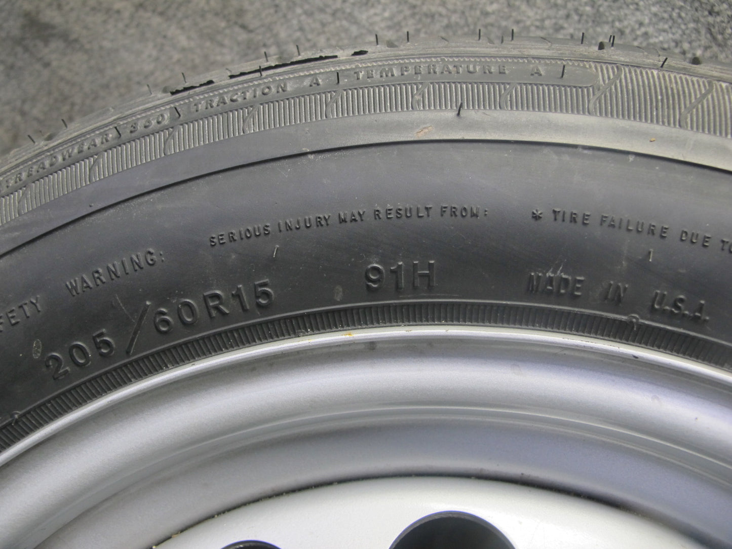 95-02 BMW E36 328ic Emergency Spare Tire R15 15" Wheel 15x6.5J ET47 1095006 OEM