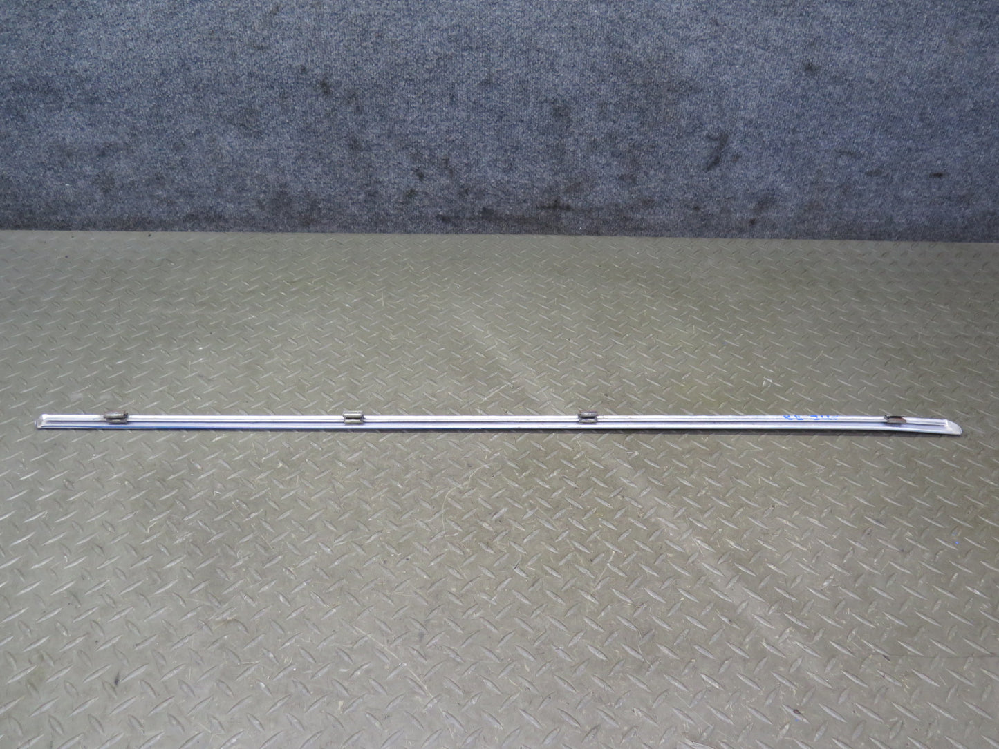 74-83 Mercedes W123 Rear Right Door Window Chrome Trim Cover Molding Set OEM