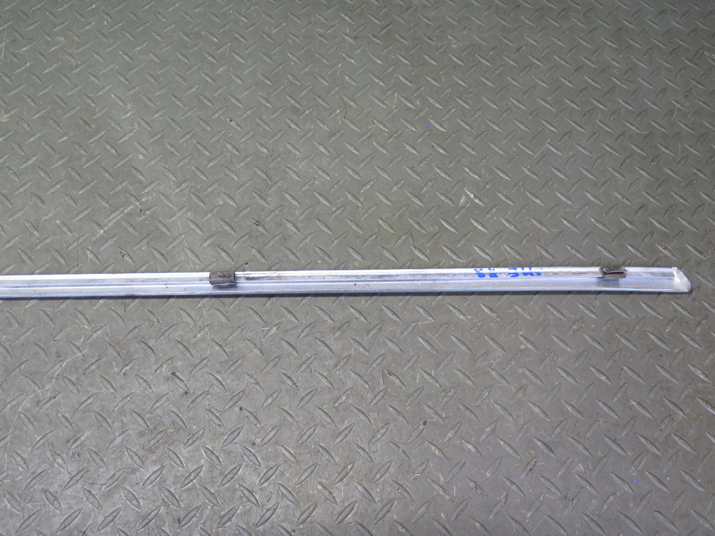 74-83 Mercedes W123 Rear Right Door Window Chrome Trim Cover Molding Set OEM