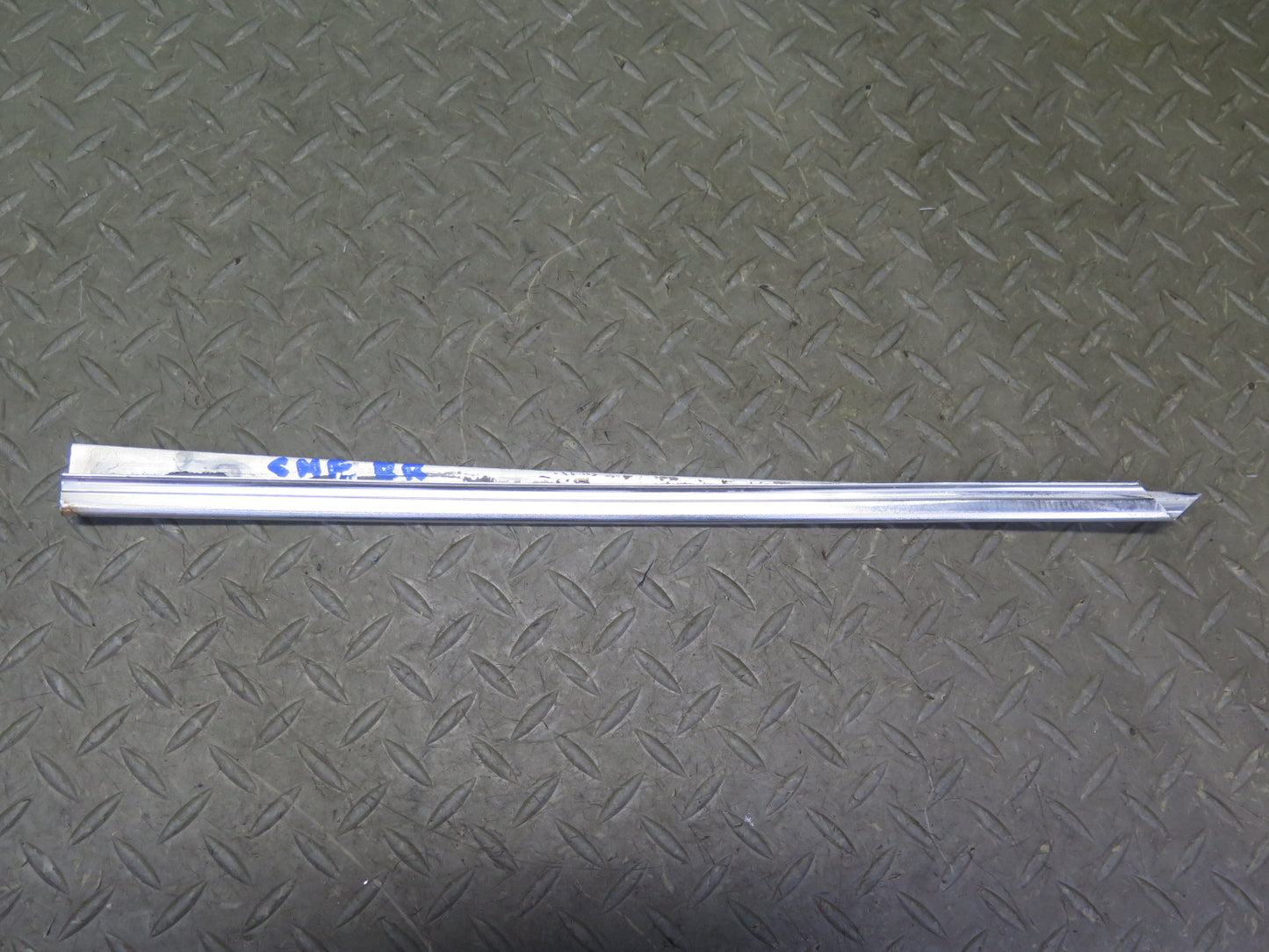 74-83 Mercedes W123 Rear Right Door Window Chrome Trim Cover Molding Set OEM