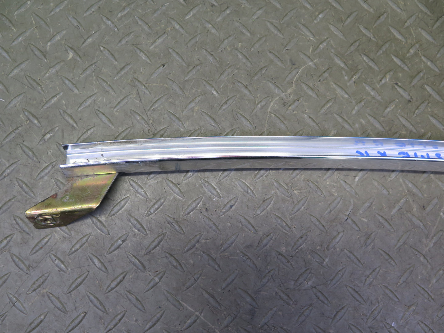 74-83 Mercedes W123 Rear Right Door Window Chrome Trim Cover Molding Set OEM