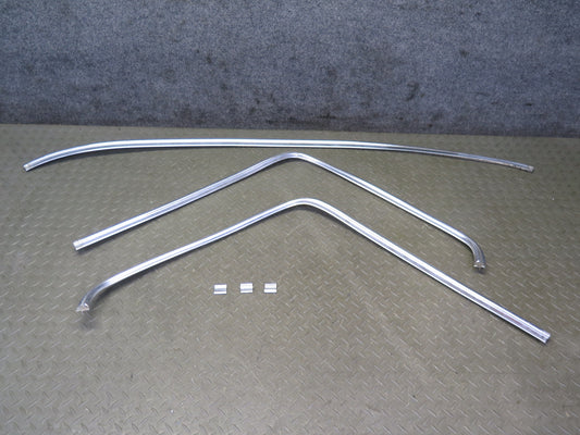 77-85 Mercedes W123 240D 300D Sedan Rear Window Chrome Trim Molding Set