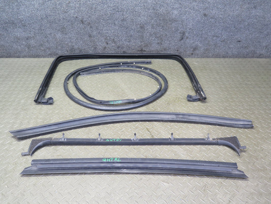 2003-2009 Hummer H2 Rear Left Window Outer Inner Weatherstrip Rubber Seal Set