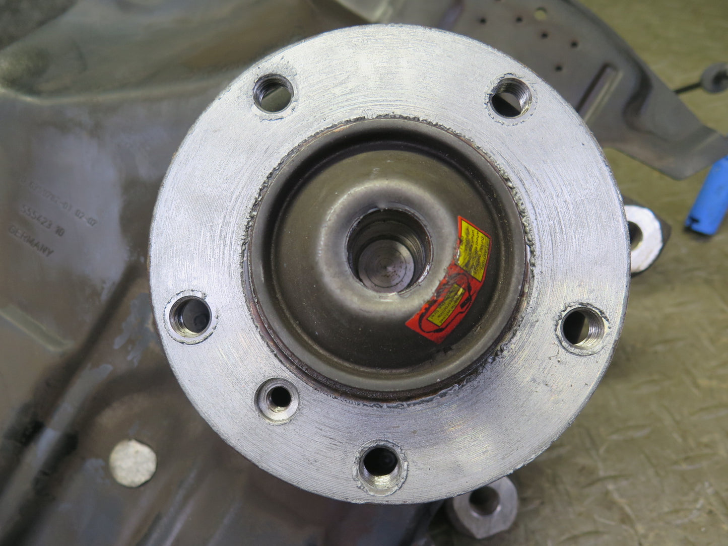 06-08 BMW E85 Z4 3.0Si N52 RWD Front Left Spindle Knuckle Wheel Hub Bearing OEM