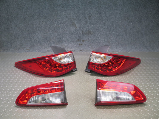 2014-2015 Infiniti QX60 Set of 4 Rear Left & Right Inner & Outer Tail Light Lamp
