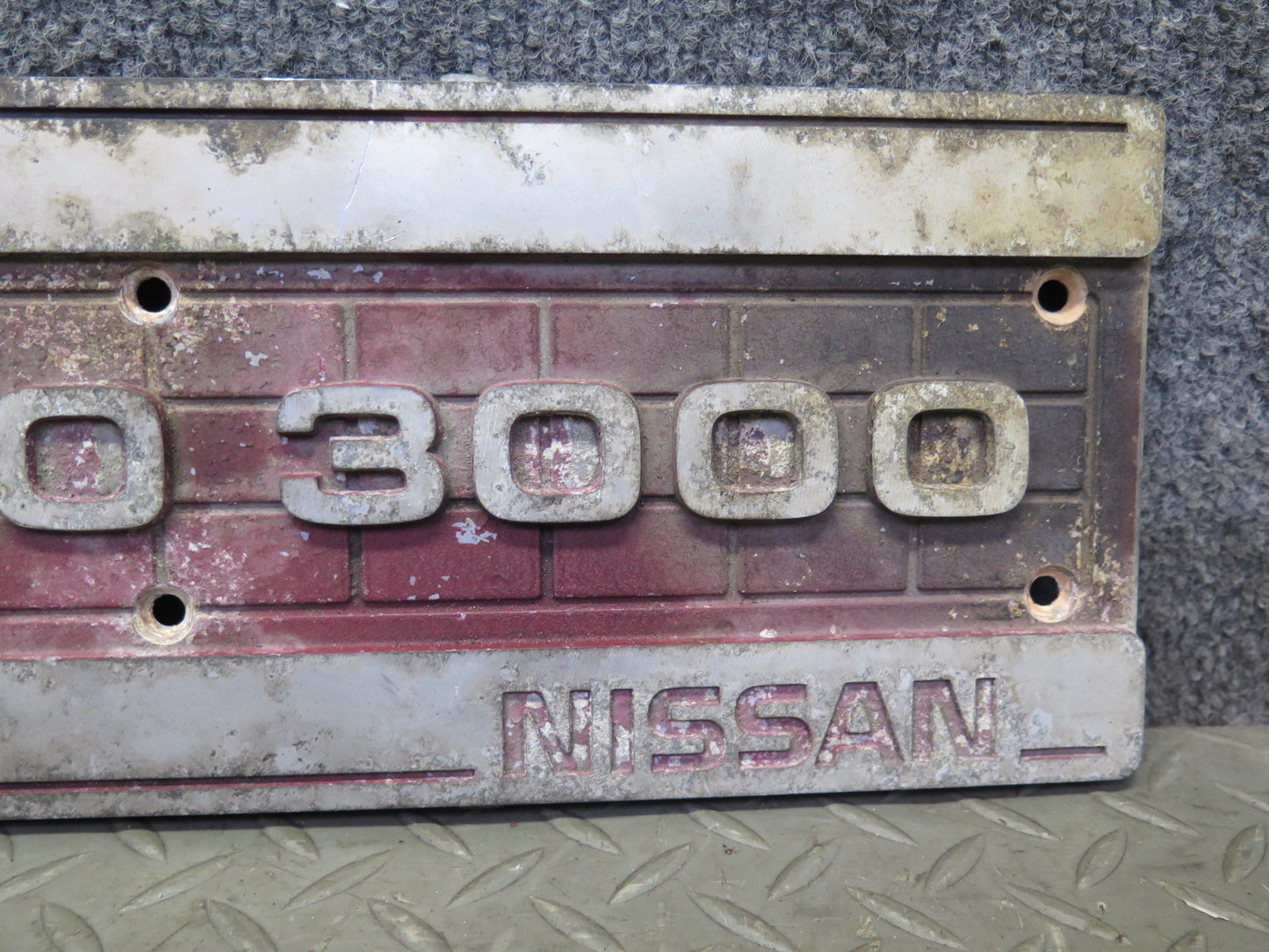 84-87 Nissan Z31 300ZX VG30ET Turbo Engine Plate Cover w Mount Set OEM