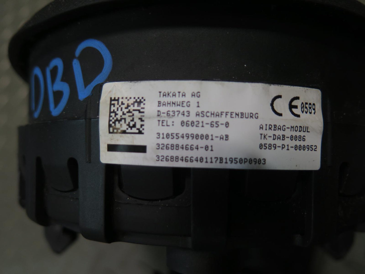 07-13 BMW E90 E91 E92 E93 FRONT LEFT DRIVER SIDE SPORT STEERING WHEEL SRS AIRBAG OEM
