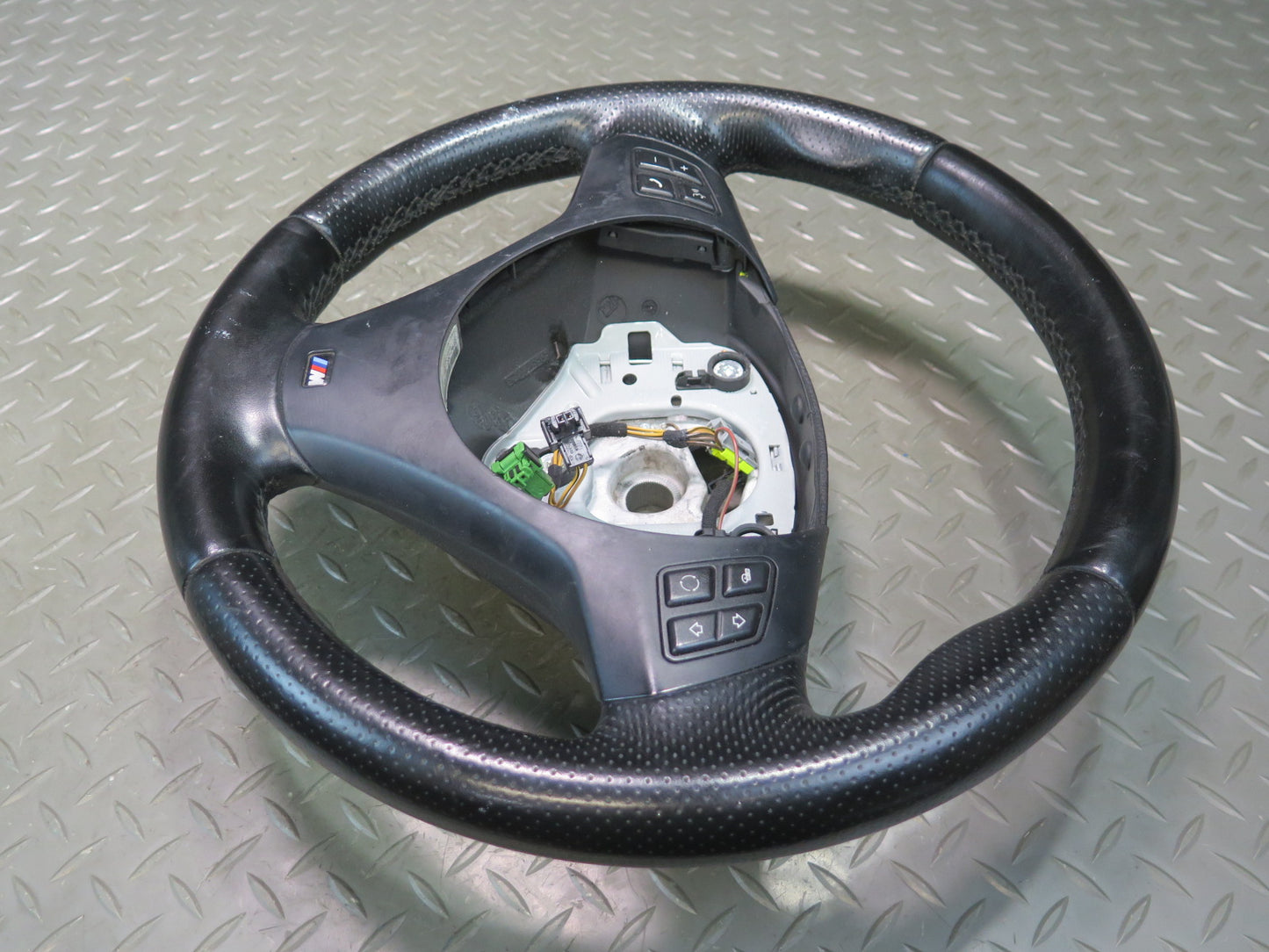 07-13 BMW E90 E92 E93 335i Leather M Sport Steering w Controls Black OEM