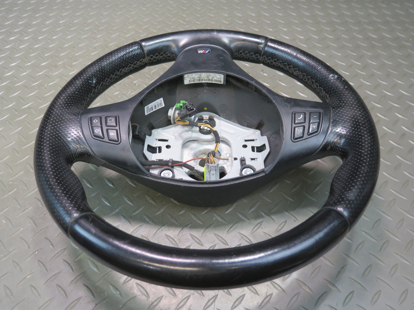 07-13 BMW E90 E92 E93 335i Leather M Sport Steering w Controls Black OEM