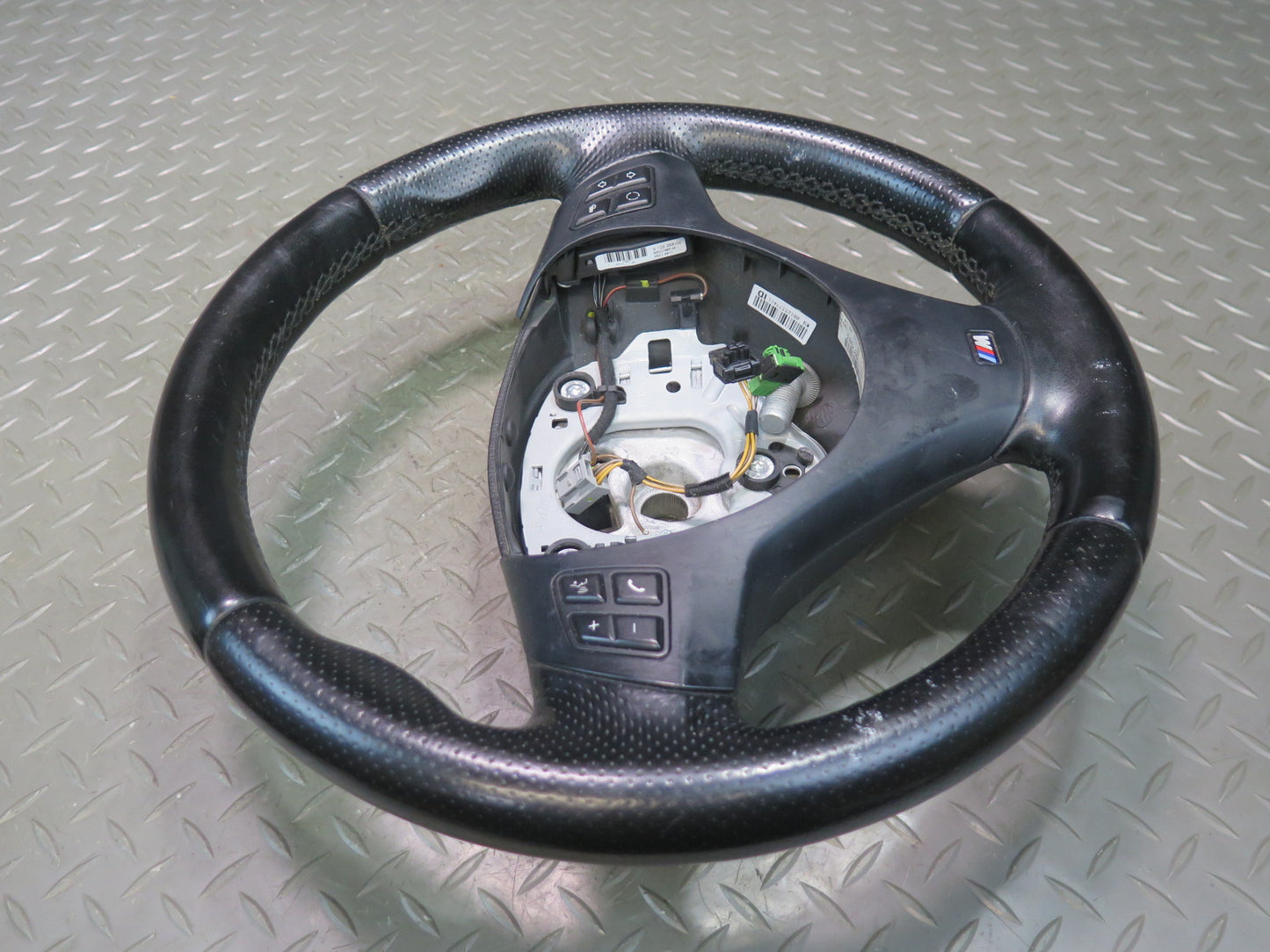 07-13 BMW E90 E92 E93 335i Leather M Sport Steering w Controls Black OEM