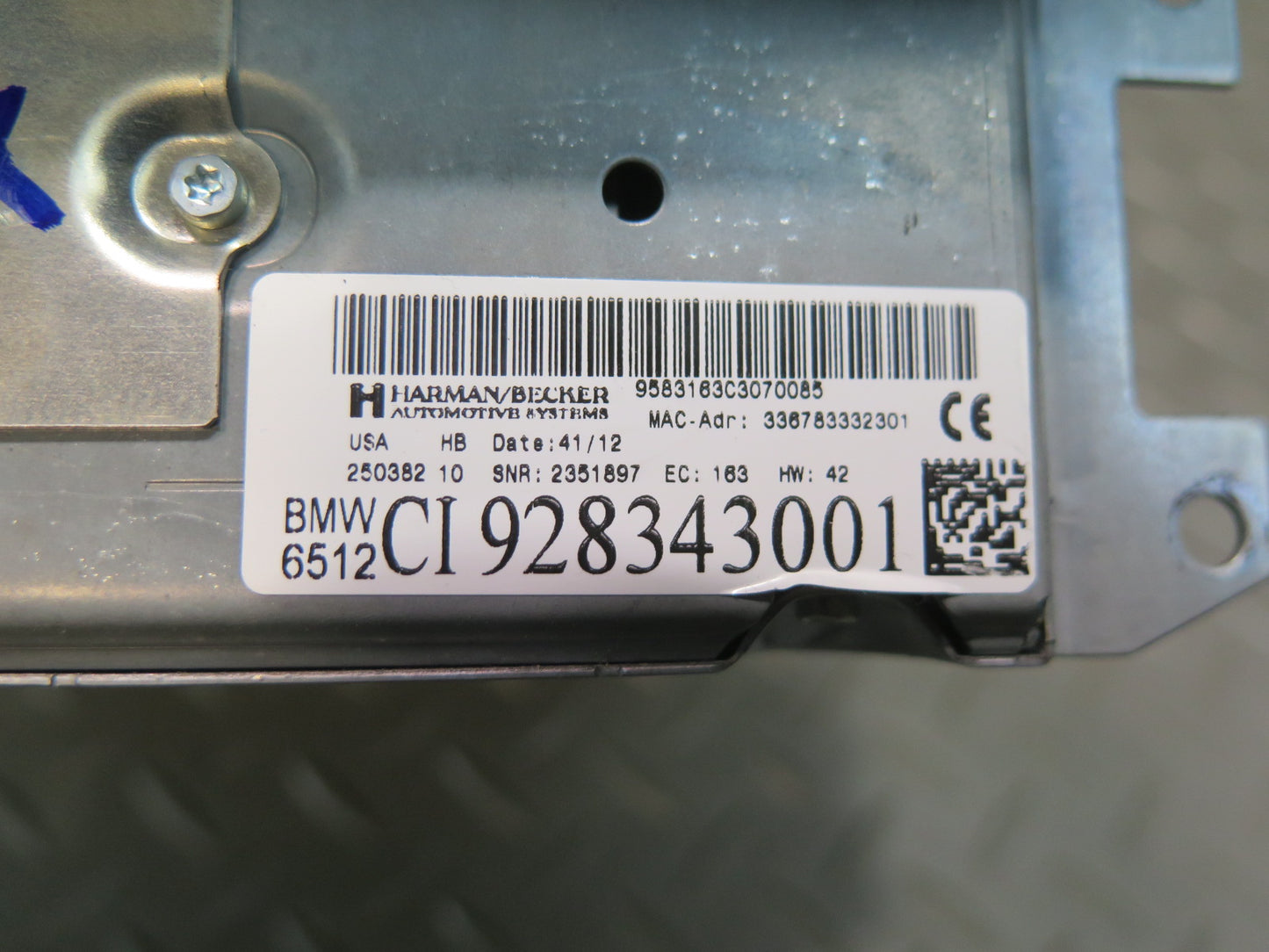 11-13 BMW E90 E92 E93 335i Radio CD Player Receiver Head Unit 9283430 OEM