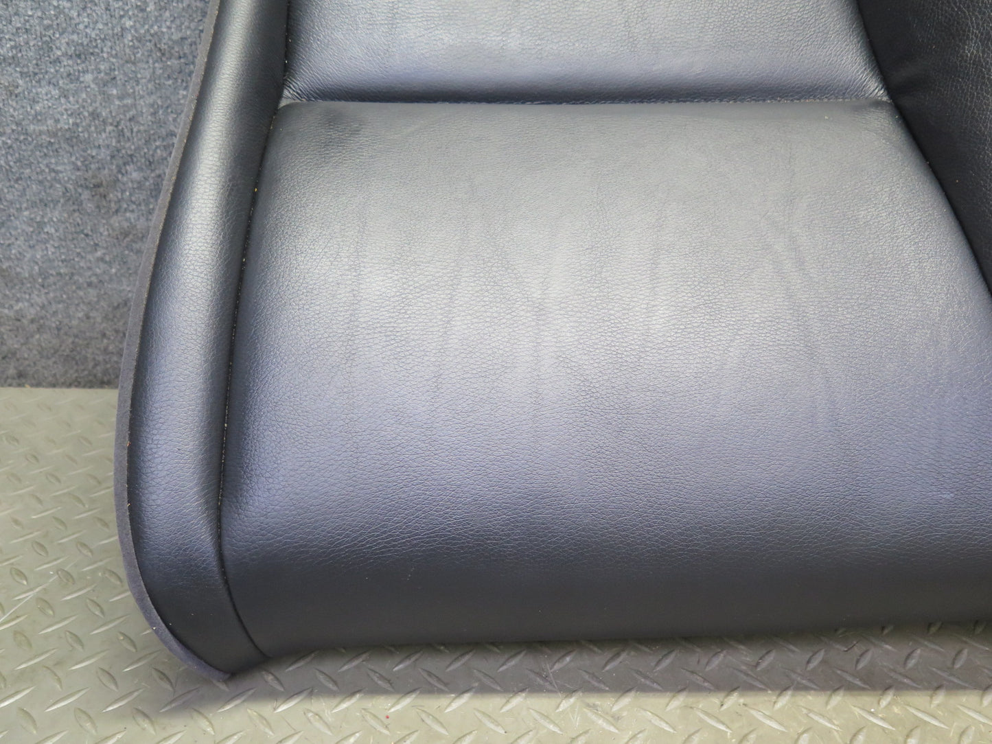 08-13 BMW E92 335i Coupe Rear Left Seat Lower Leather Cushion Black OEM