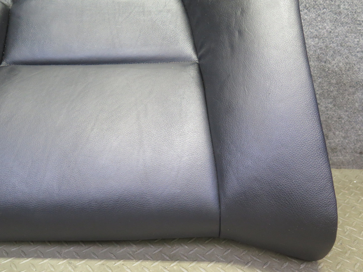 08-13 BMW E92 335i Coupe Rear Left Seat Lower Leather Cushion Black OEM