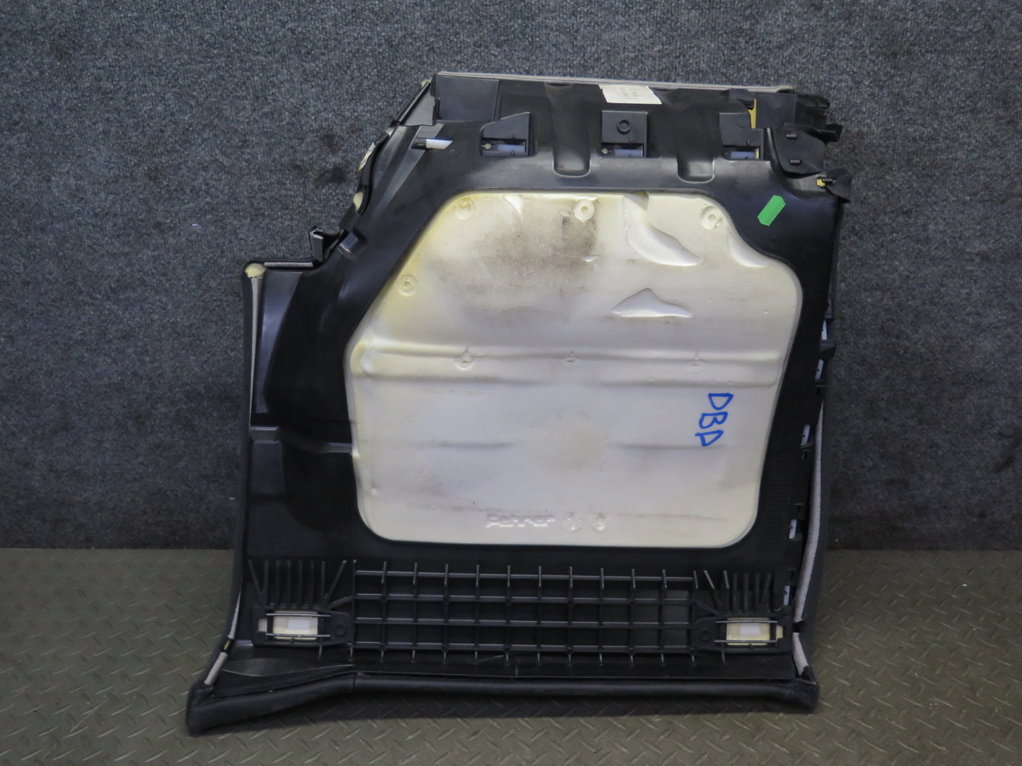 08-13 BMW E92 335i Coupe Rear Left Seat Lower Leather Cushion Black OEM