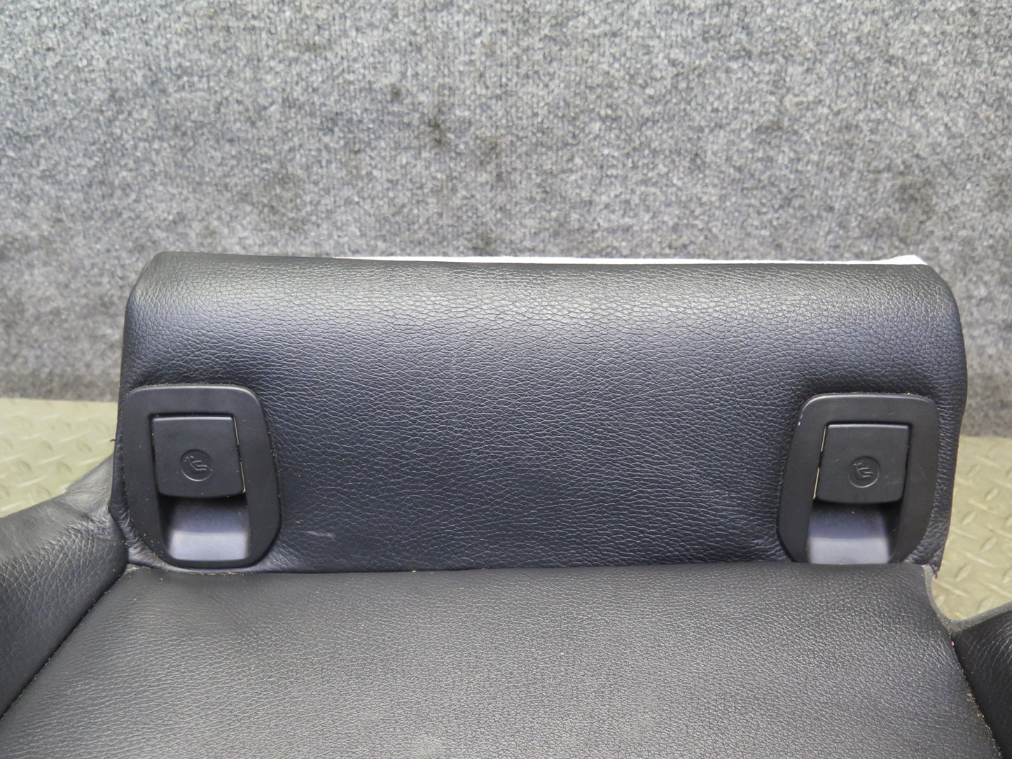 08-13 BMW E92 Coupe Rear Right Seat Lower Leather Cushion Black OEM