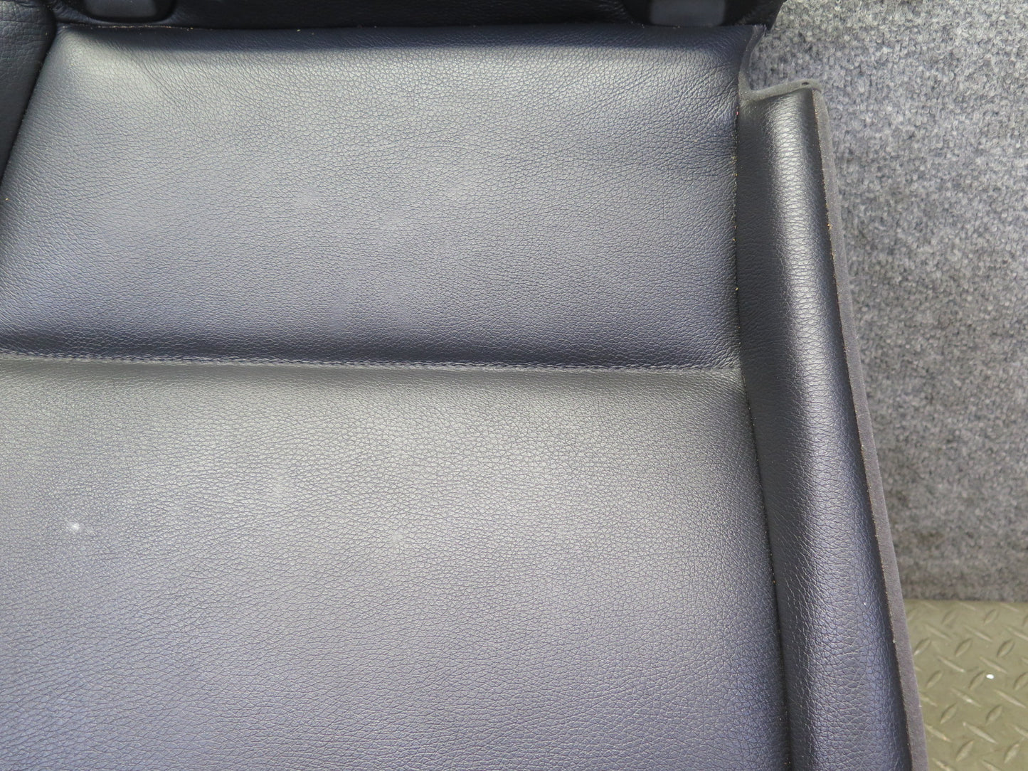 08-13 BMW E92 Coupe Rear Right Seat Lower Leather Cushion Black OEM