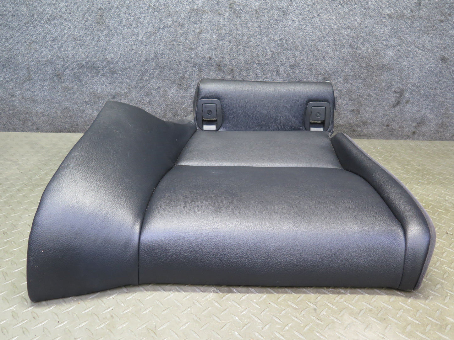08-13 BMW E92 Coupe Rear Right Seat Lower Leather Cushion Black OEM