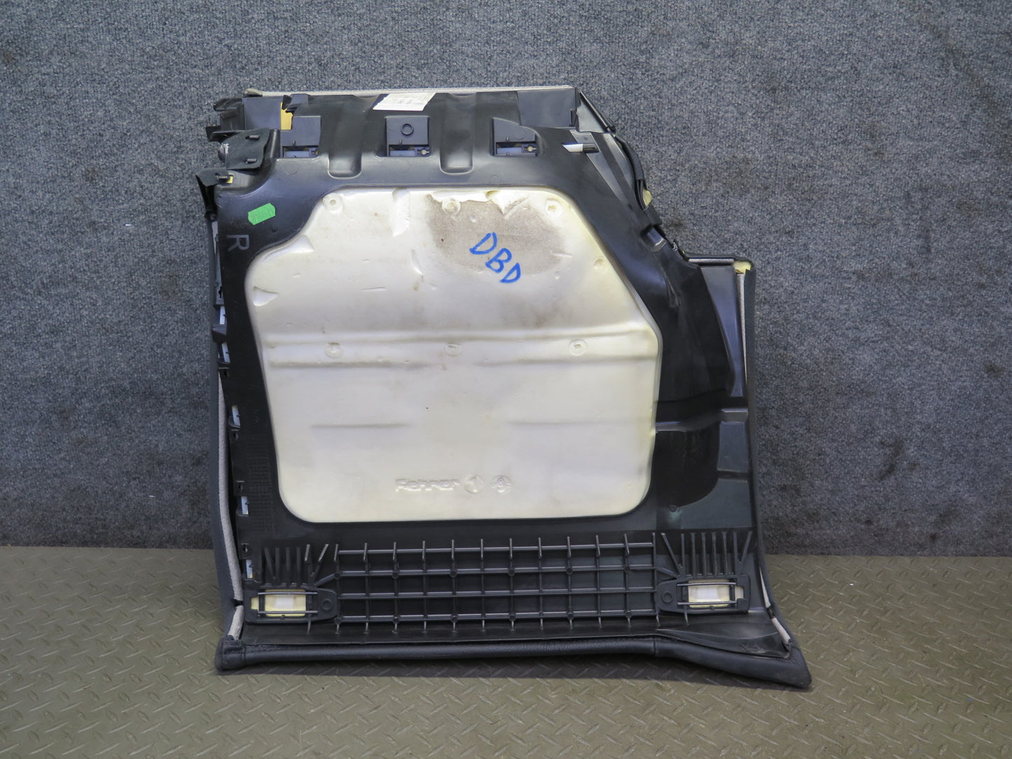 08-13 BMW E92 Coupe Rear Right Seat Lower Leather Cushion Black OEM