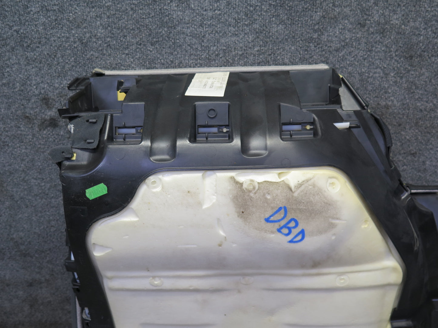 08-13 BMW E92 Coupe Rear Right Seat Lower Leather Cushion Black OEM