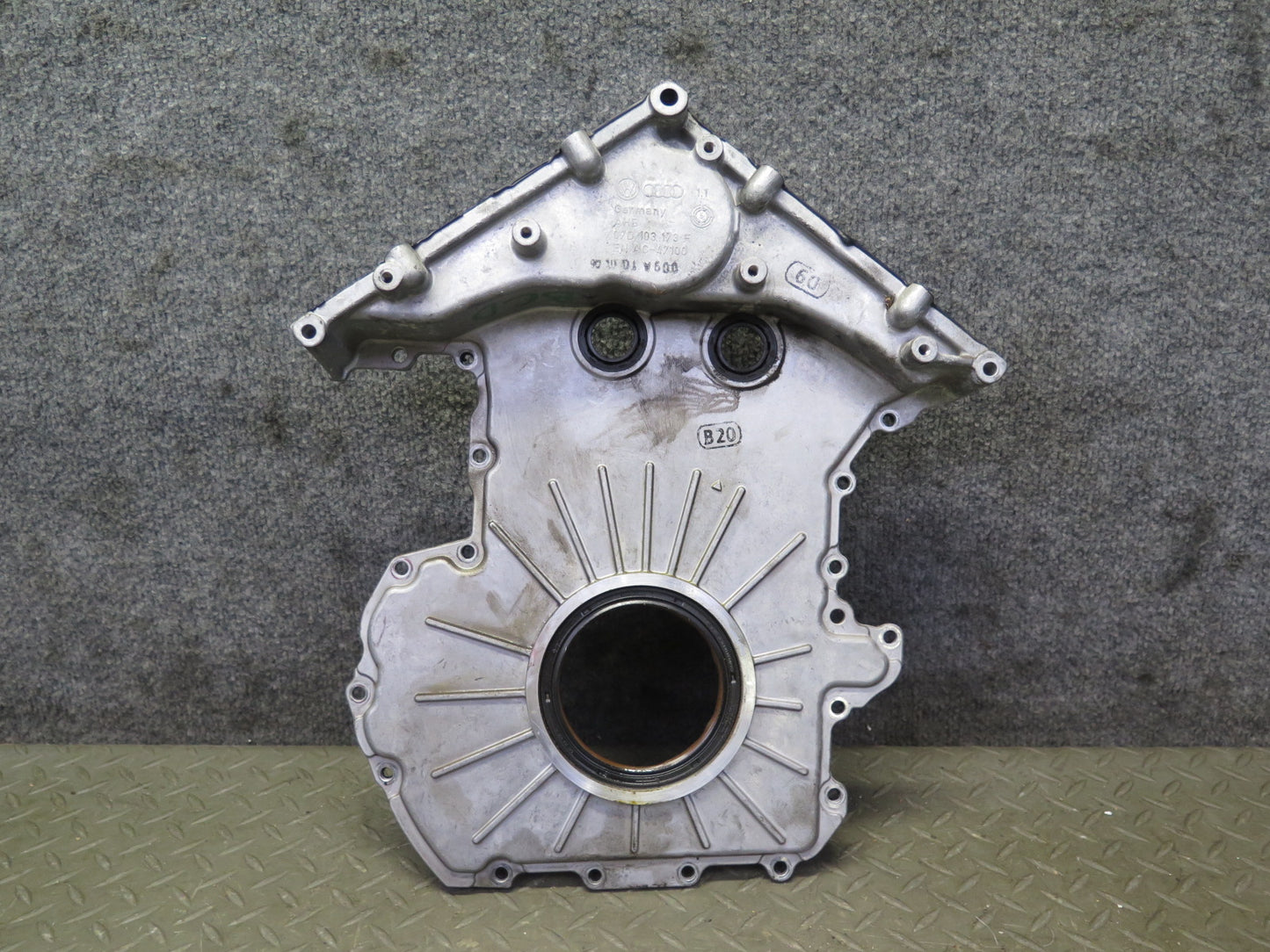 2006-2012 Bentley Flying Spur 6.0L Engine Rear Center Crankcase Cover