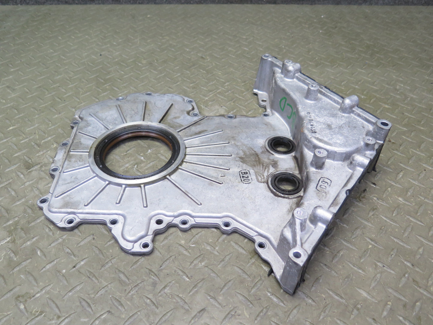 2006-2012 Bentley Flying Spur 6.0L Engine Rear Center Crankcase Cover