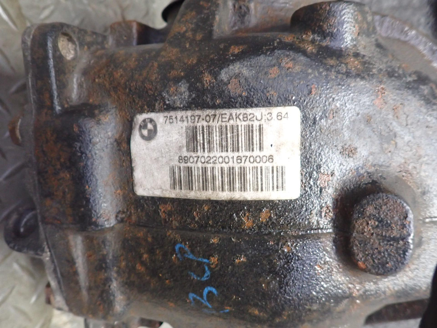 03-07 BMW E86 E85 Z4 2.5i 3.0si AT Rear Differential Carrier 3.64 Ratio 110K OEM