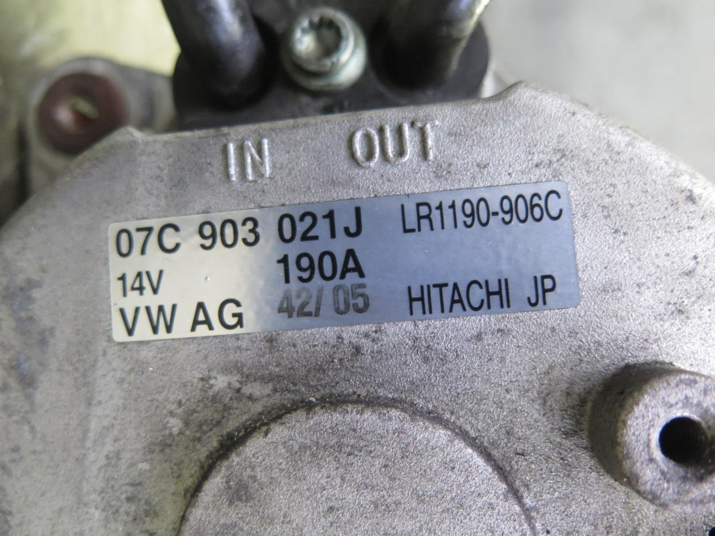 2006-2012 Bentley Flying Spur 6.0L Engine Motor Generator Alternator 190 AMP