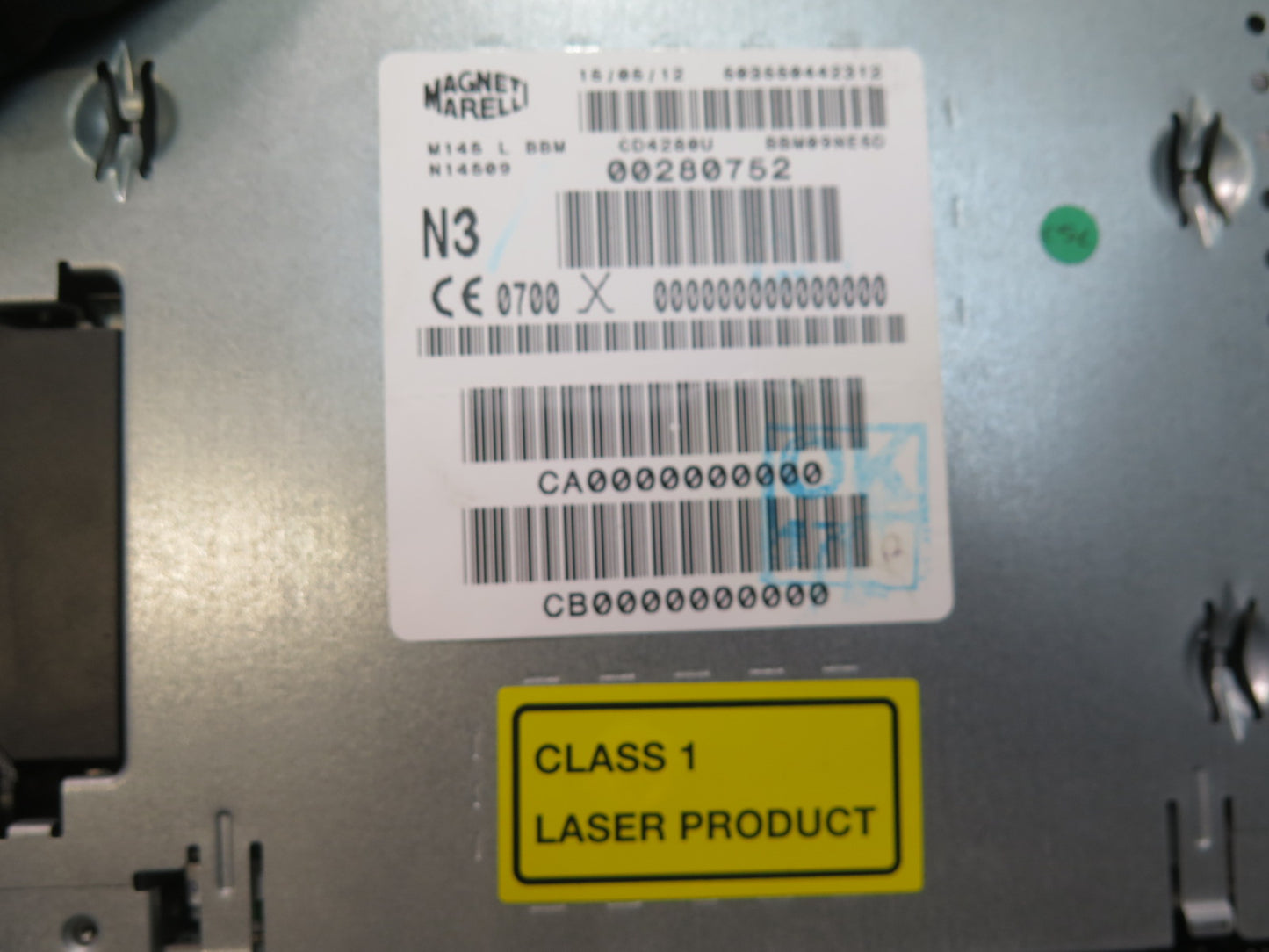 2008-2019 Maserati Granturismo M145 Radio CD Player Receiver Head Unit 00280752