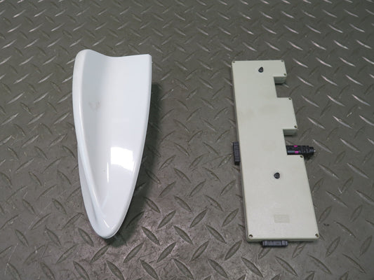 07-13 BMW E90 E92 335I 335XI Roof Shark FIN Antenna White w Amplifier Set OEM