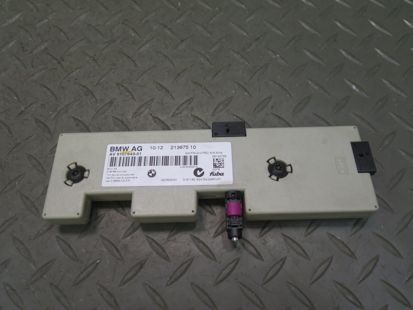 07-13 BMW E90 E92 335I 335XI Roof Shark FIN Antenna White w Amplifier Set OEM