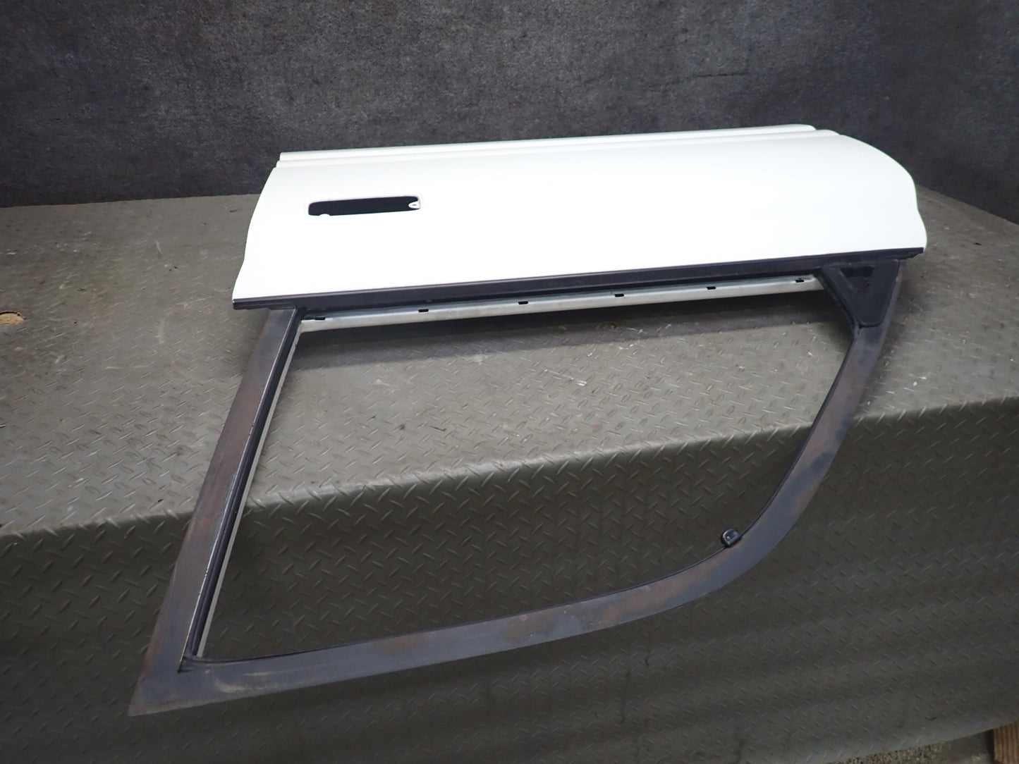 1991-1994 Toyota Land Cruiser FJ80 Front Left Side Door Shell Panel White