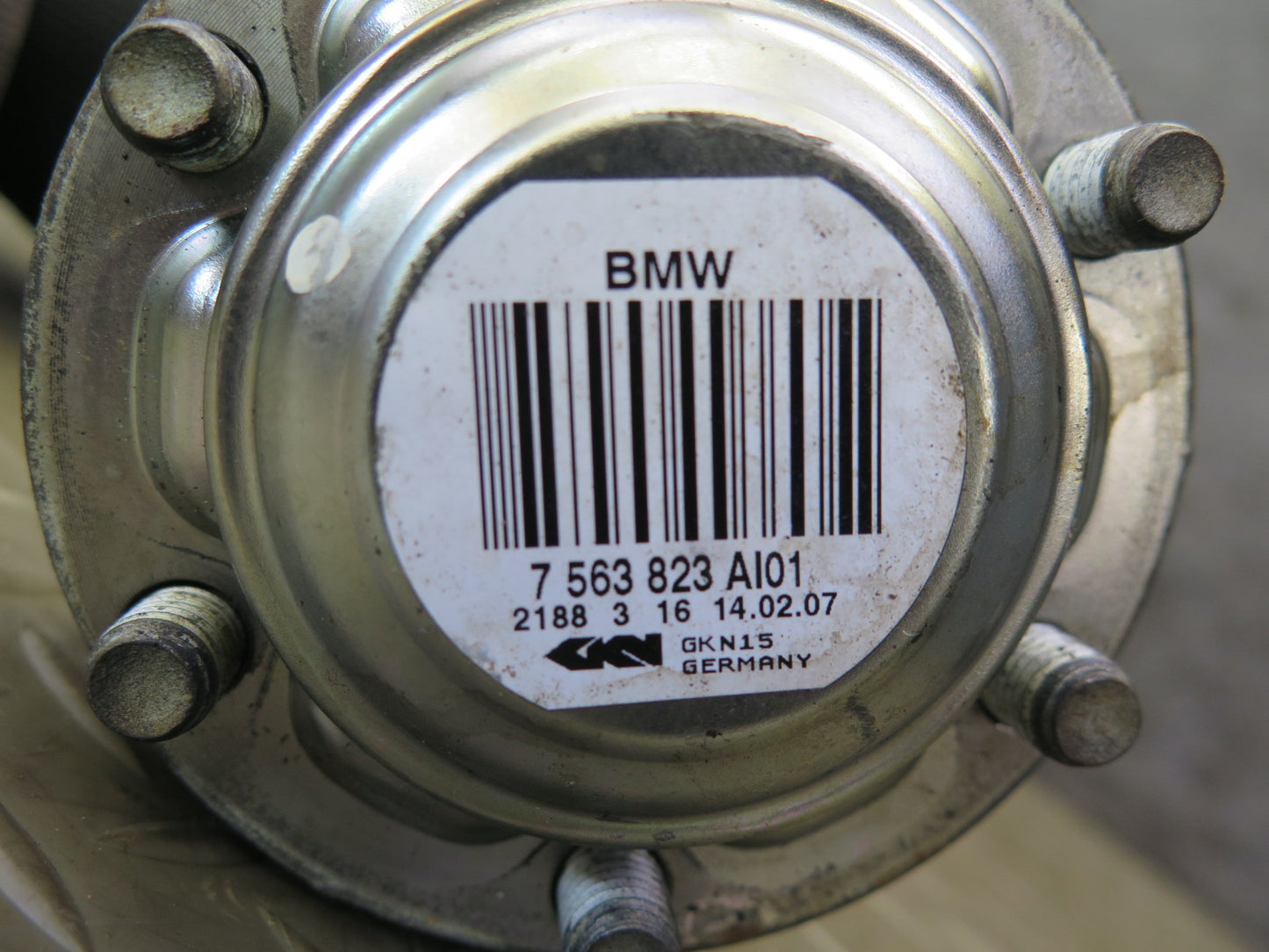 06-08 BMW E86 E85 Z4 N52 3.0L A/T Rear Left Suspension Axle Shaft 110K Miles OEM