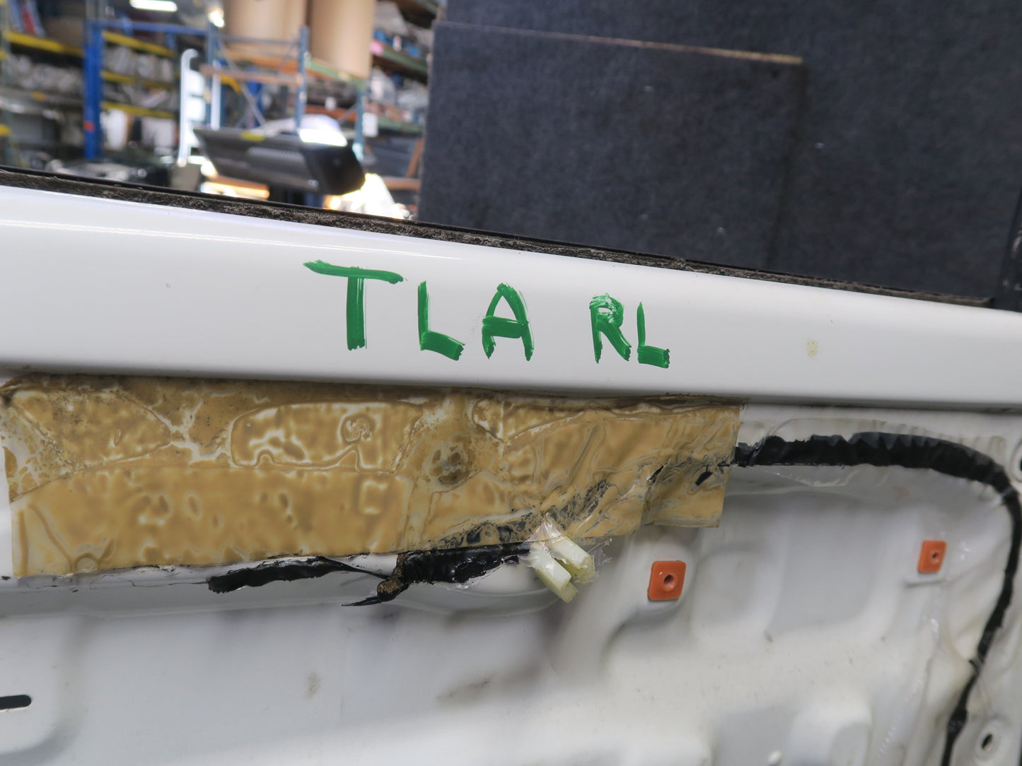 1991-1992 Toyota Land Cruiser FJ80 Rear Left Side Door Shell Panel White