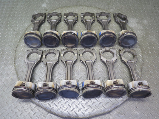 2006-2010 Bentley Flying Spur 6.0L W12 Engine Piston Connecting Rod Set of 12
