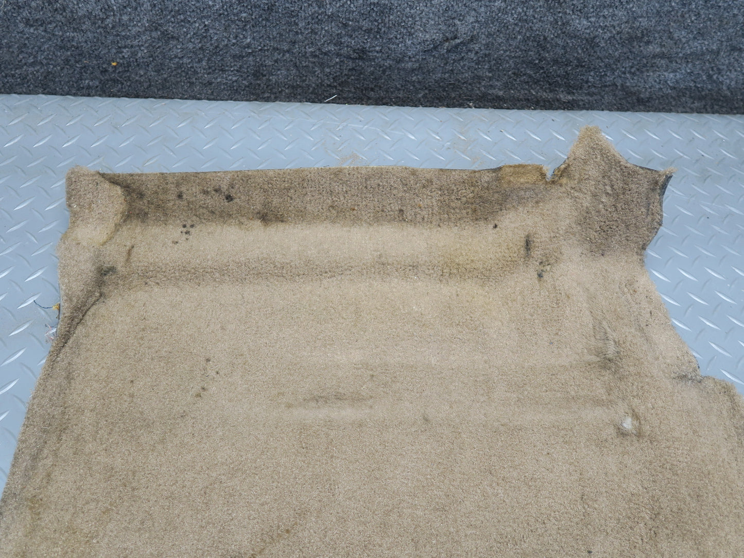 91-94 Chevrolet Corvette C4 Rear Back Waterfall Carpet Trim Cover Beige OEM