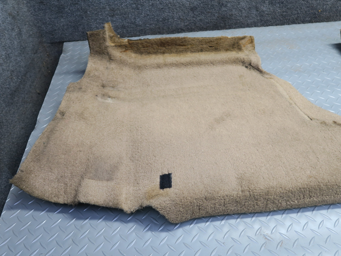 91-94 Chevrolet Corvette C4 Rear Back Waterfall Carpet Trim Cover Beige OEM